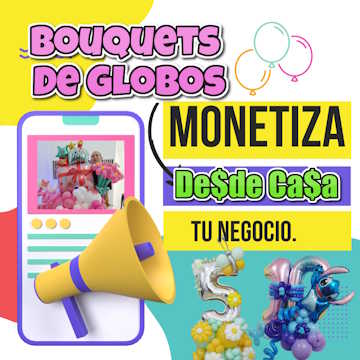 Aprende a crear bouquets de globos