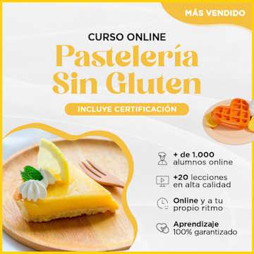 Curso de pastelería sin gluten online