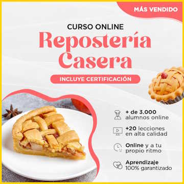 Curso repostería casera online