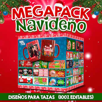 Diseño tazas para navidad