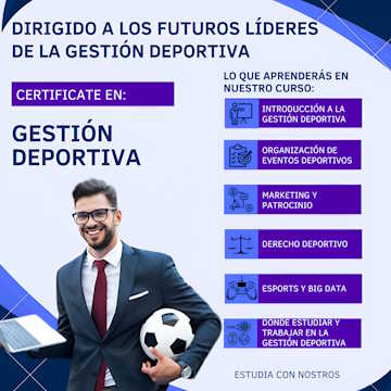 Curso online de gestión deportiva: liderazgo, marketing y eventos